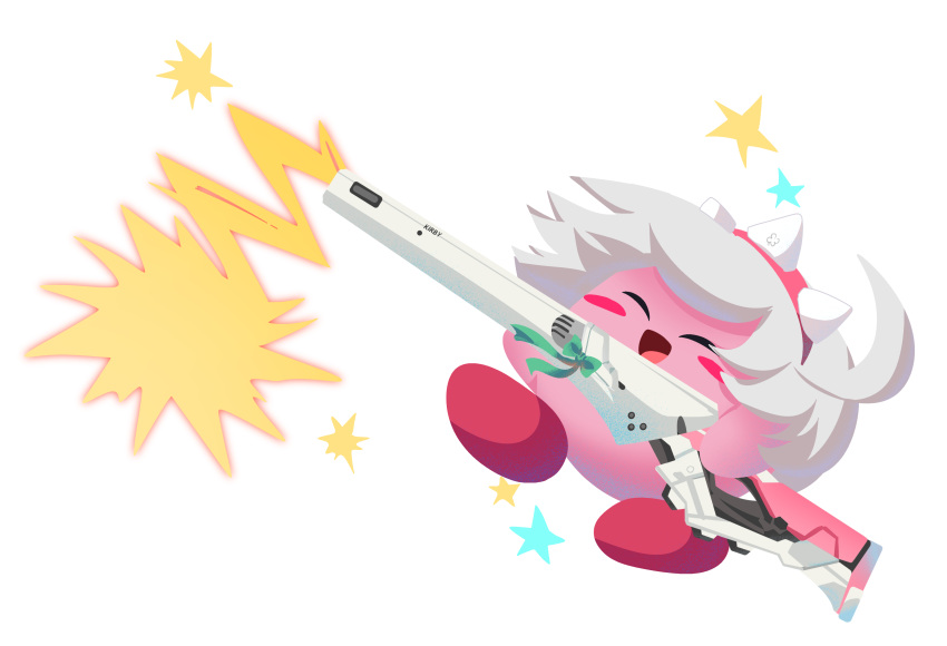 :d, absurdres, ahoge, bow, character_name, closed_eyes, copy_ability, elphelt_valentine