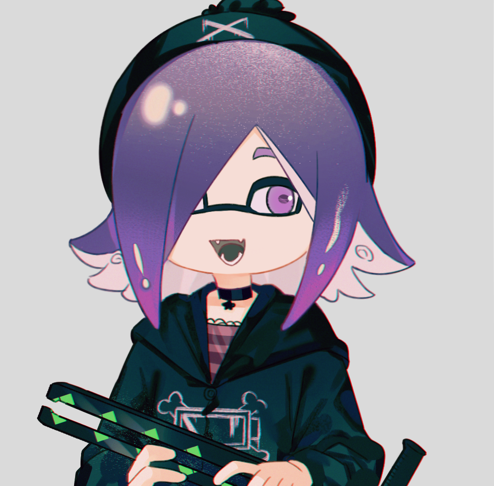 black_hat, black_jacket, choker, cosplay, dress, hat, hokky_oku, inkling_girl