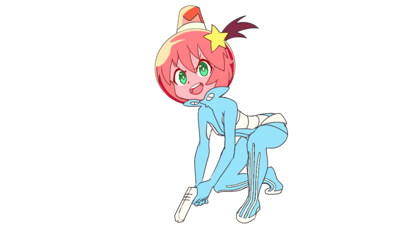 blue_eyes, blue_suit, emiladylbekuulu, gun, holding_gun, holding_weapon, luluco, non-web_source