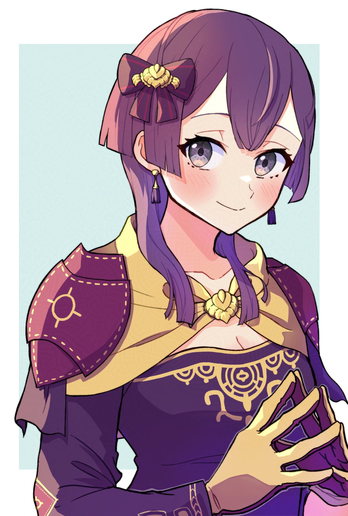 1girl, bernadetta_von_varley, bernadetta_von_varley_(timeskip), dress, fire_emblem, fire_emblem:_three_houses, gloves, gogatsu_(yeaholiday)