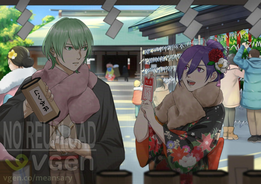 alternate_costume, alternate_hairstyle, female_shez_(fire_emblem), festival, fire_emblem, fire_emblem:_three_houses, fire_emblem_warriors:_three_hopes, flower