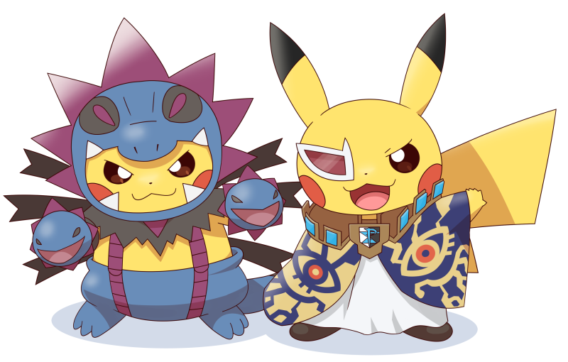 :3, animal_costume, animal_focus, brown_eyes, closed_mouth, clothed_pokemon, commentary_request, cosplay