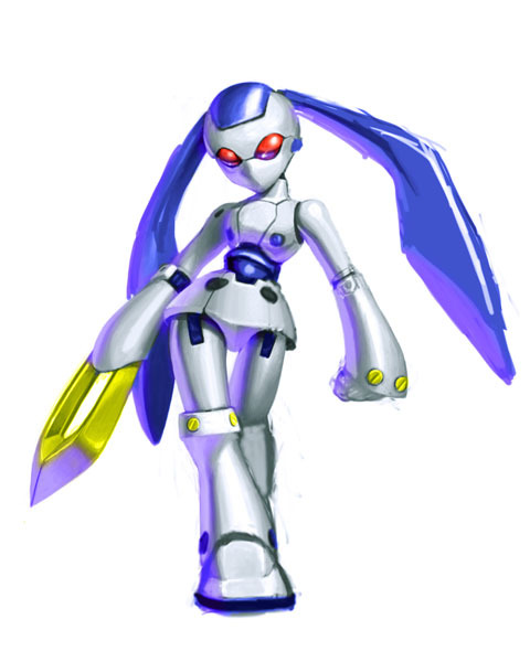 1girl, arm_blade, armor, cosplay, drossel_von_flugel, fireball_(series), humanoid_robot, joints