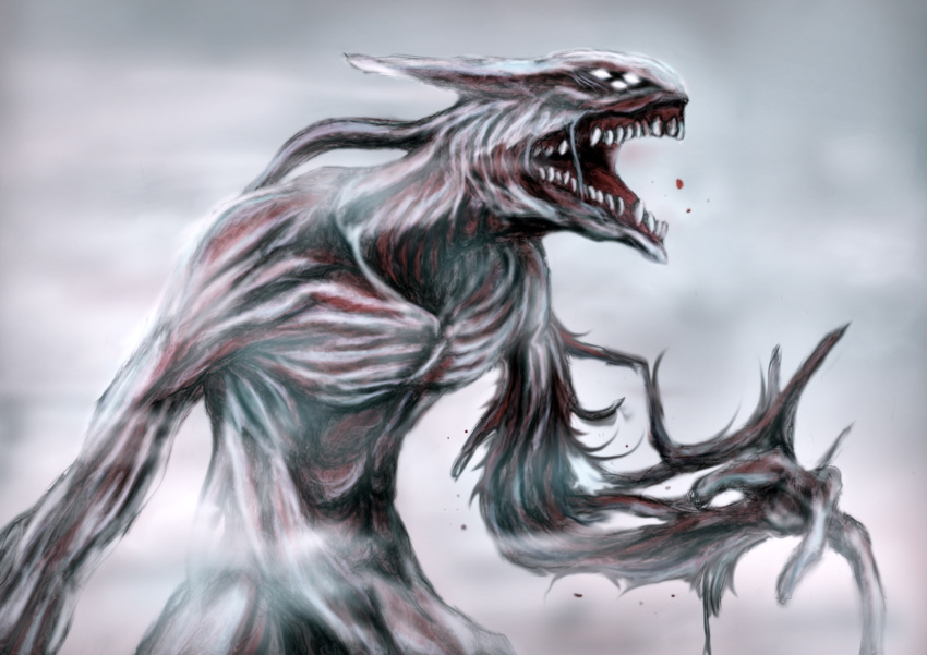 highres, iga, mewtwo, pokemon, realistic, teeth