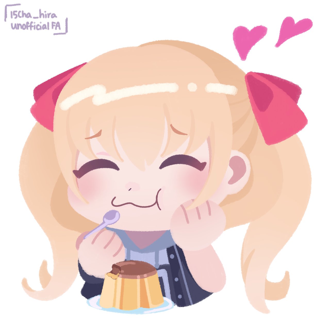 1girl, :3, :t, ^_^, blonde_hair, blush, chibi, chibi_only