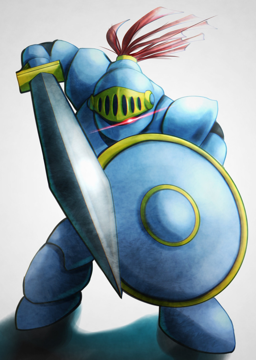 1other, a10thunderboit, armor, asymmetrical_dual_wielding, commentary_request, creature, creature_focus, dragon_quest