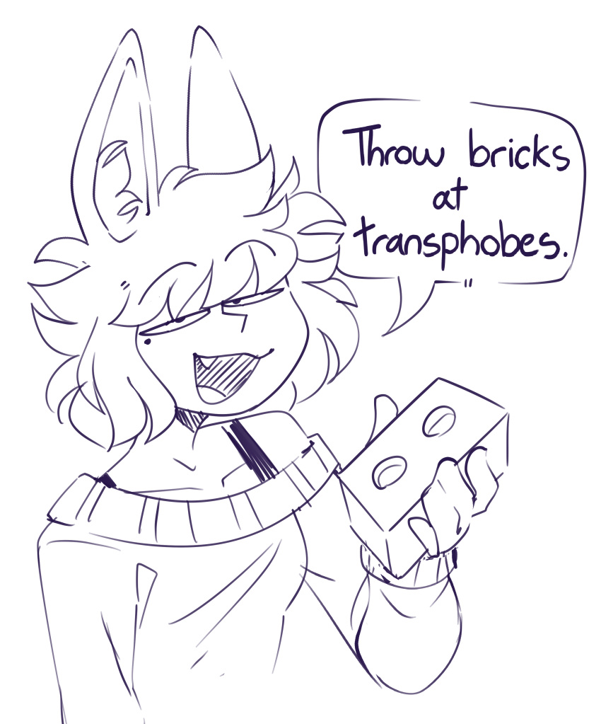 1girl, absurdres, animal_ear_fluff, animal_ears, brick, collarbone, commentary, crunnchy
