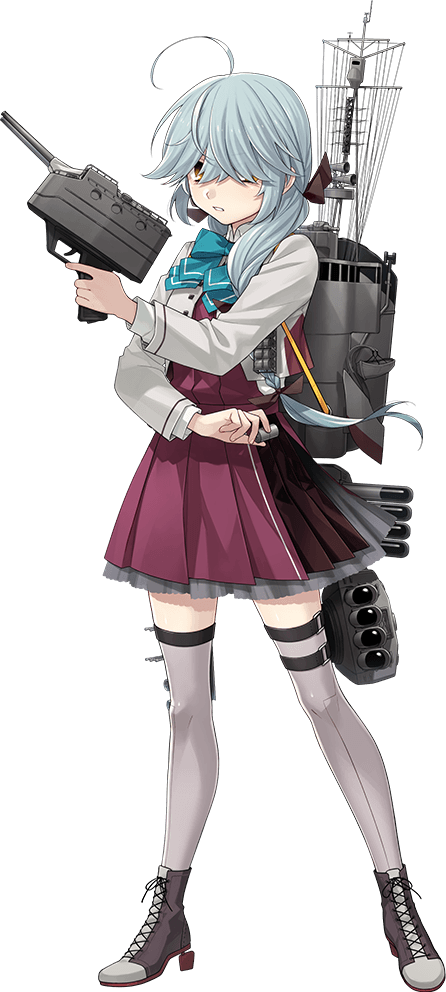 1girl, adapted_turret, ahoge, aqua_bow, aqua_bowtie, black_ribbon, blazer, bow