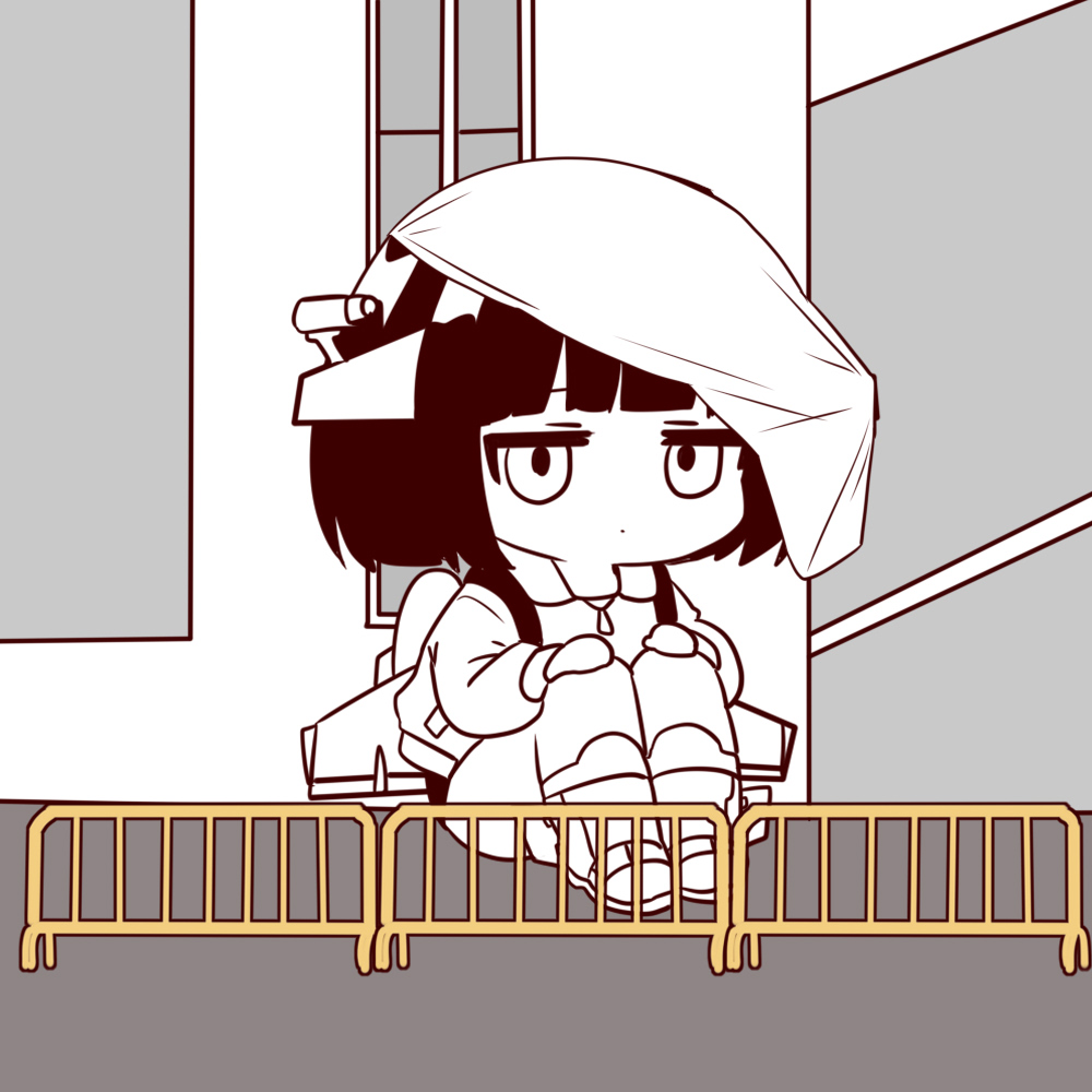 1girl, aircraft, airplane, black_eyes, black_hair, chengdu_j-10, constricted_pupils, horns