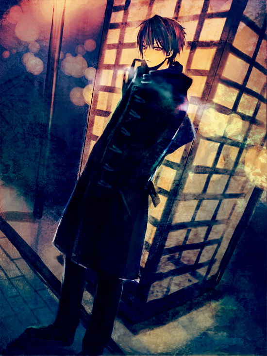 bad_id, black_hair, coat, duplicate, male, mg_(3458), original, red_eyes, solo