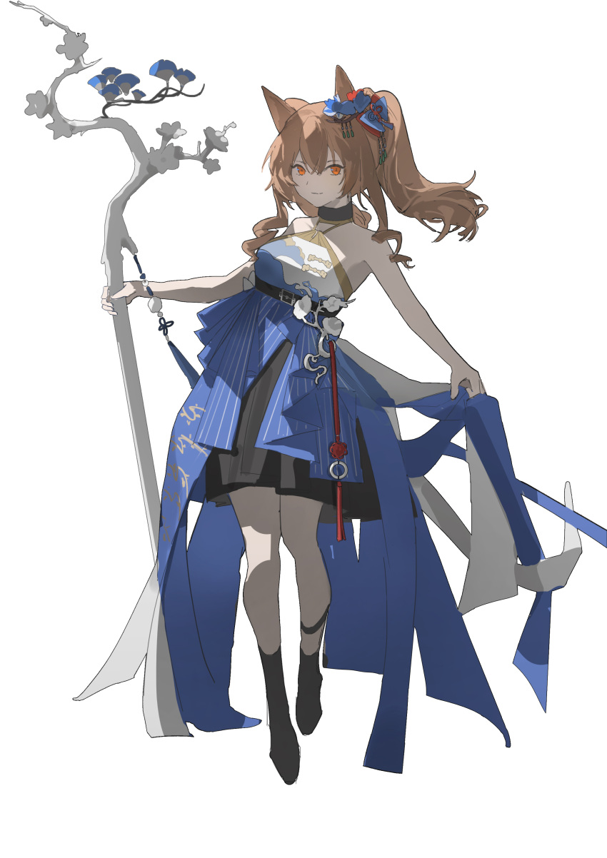 1girl, absurdres, ambience_synesthesia, angelina_(ambience_synesthesia_2025)_(arknights), angelina_(arknights), animal_ears, arknights, bare_shoulders