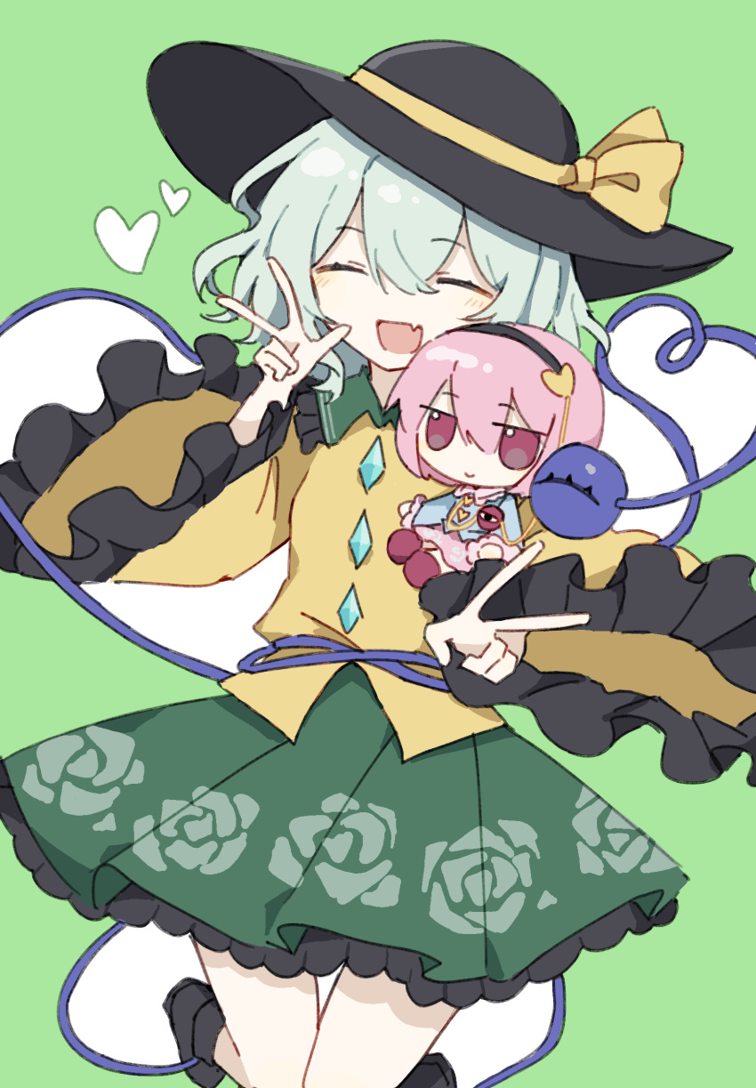 1girl, ^_^, black_boots, black_hat, boots, buttons, character_doll, chinese_commentary