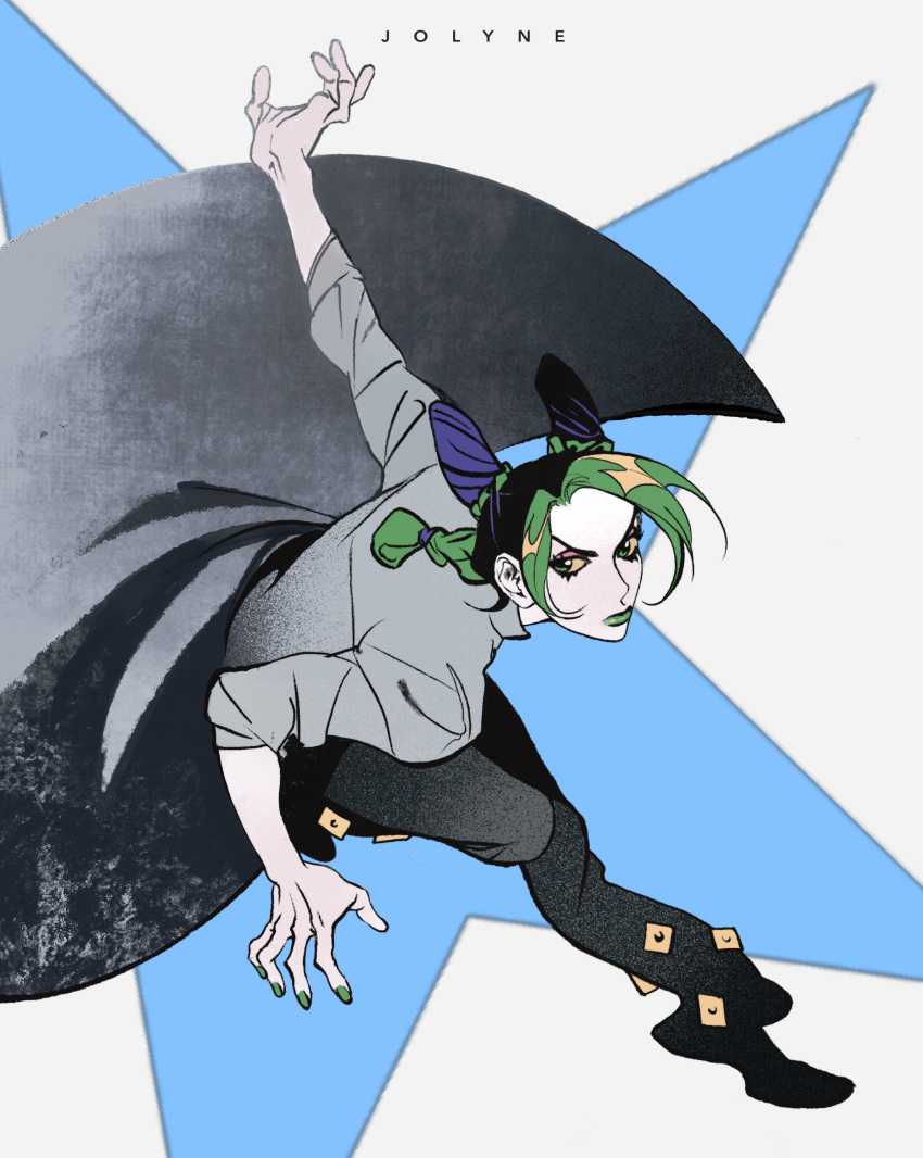 1girl, absurdres, braid, braided_ponytail, bun_with_braided_base, character_name, commentary, double_bun
