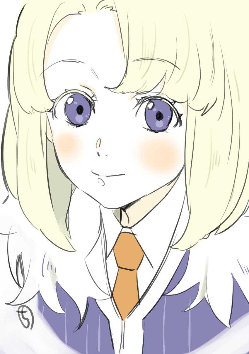 1girl, absurdres, blonde_hair, blush, closed_mouth, highres, judy_(unlimited_saga), kobayashi_chizuru