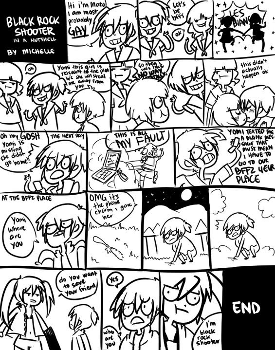 artist_request, black, black_rock_shooter, black_rock_shooter_(character), comic, english, koutari_yuu, kuroi_mato