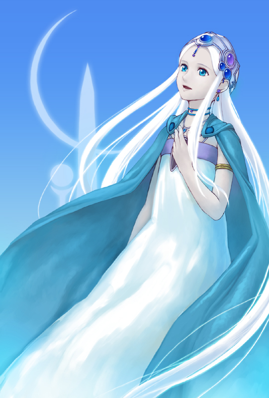 cape, choker, dress, earrings, fantastic_children, furuu, jewelry, pale_skin