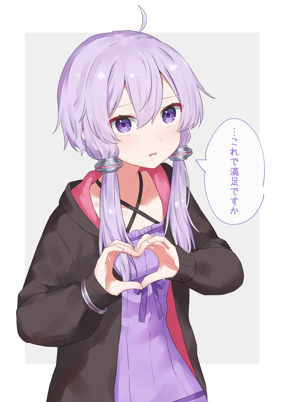 1girl, ahoge, border, bow, bracelet, breasts, collarbone, commentary_request
