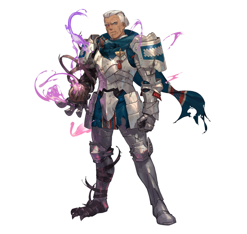 1boy, absurdres, armor, blue_eyes, dark-skinned_male, dark_skin, dedue_molinaro, dedue_molinaro_(timeskip)