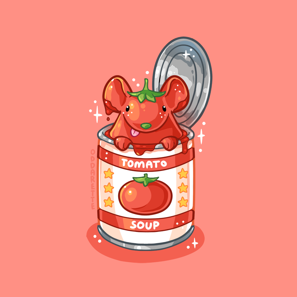 animal_focus, canned_soup, charongess, english_commentary, food, food_art, food_focus, foodification