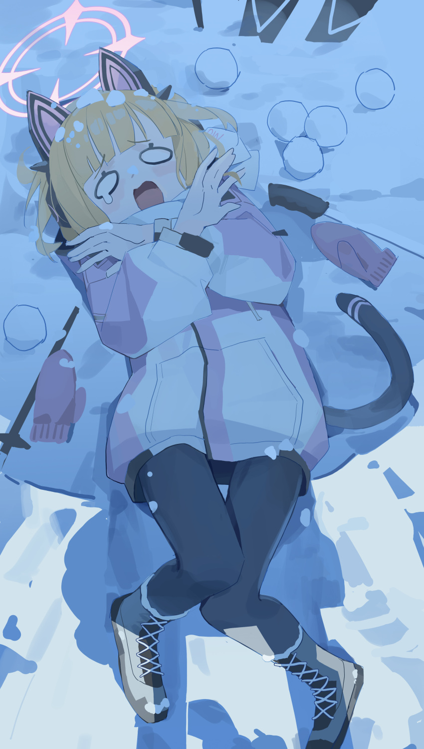 2girls, absurdres, animal_ear_headphones, animal_ears, aris_(blue_archive), black_pantyhose, blonde_hair, blue_archive