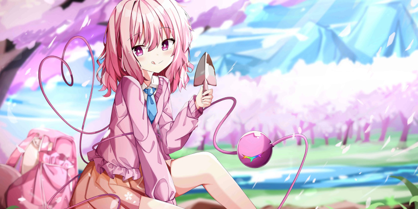 1girl, :q, alternate_color, alternate_costume, alternate_eye_color, alternate_hair_color, artist_request, backpack