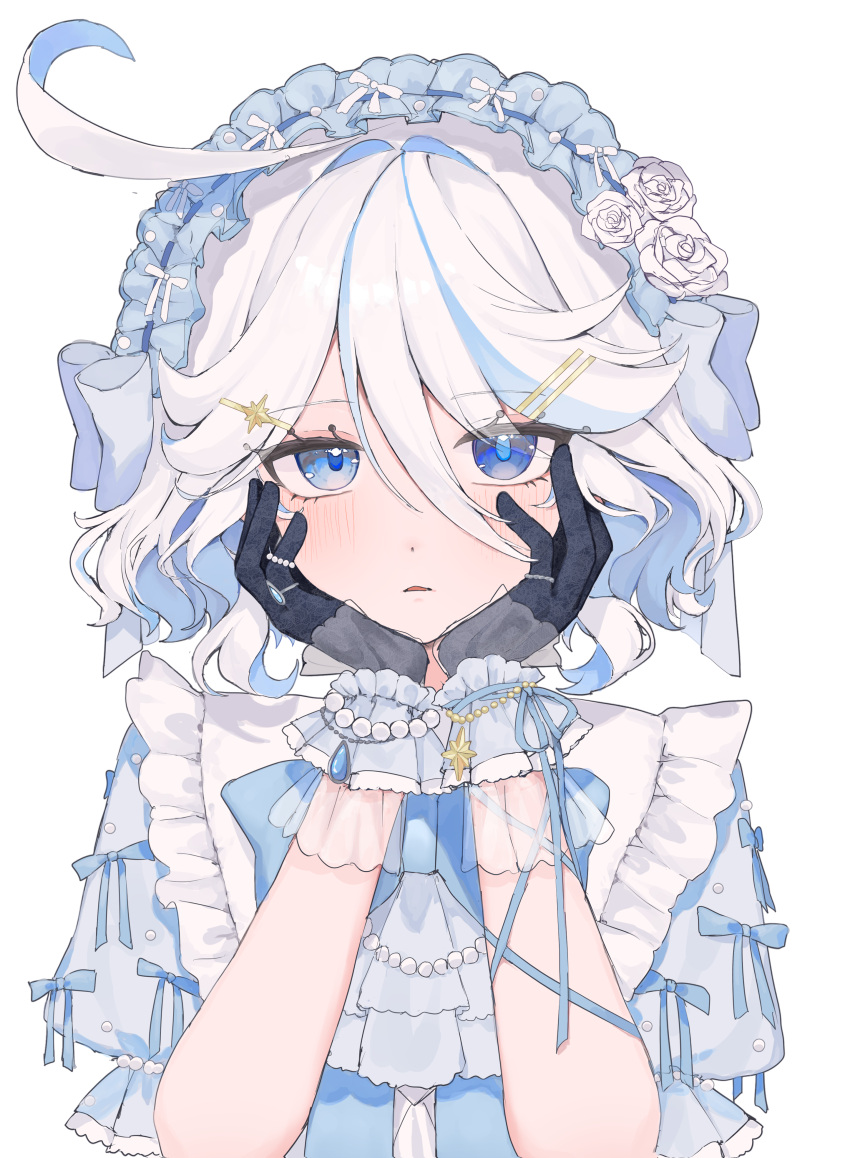 1girl, absurdres, ahoge, alternate_costume, bow, bowtie, furina_(genshin_impact), genshin_impact