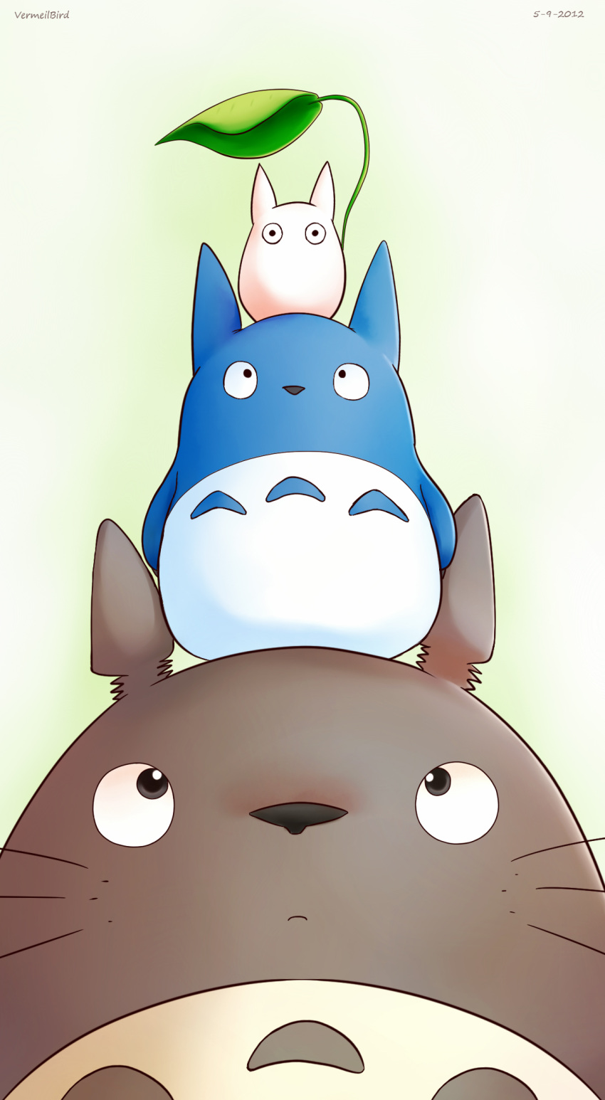 black_eyes, chibi_totoro, chuu_totoro, commentary, dated, english_commentary, highres, holding