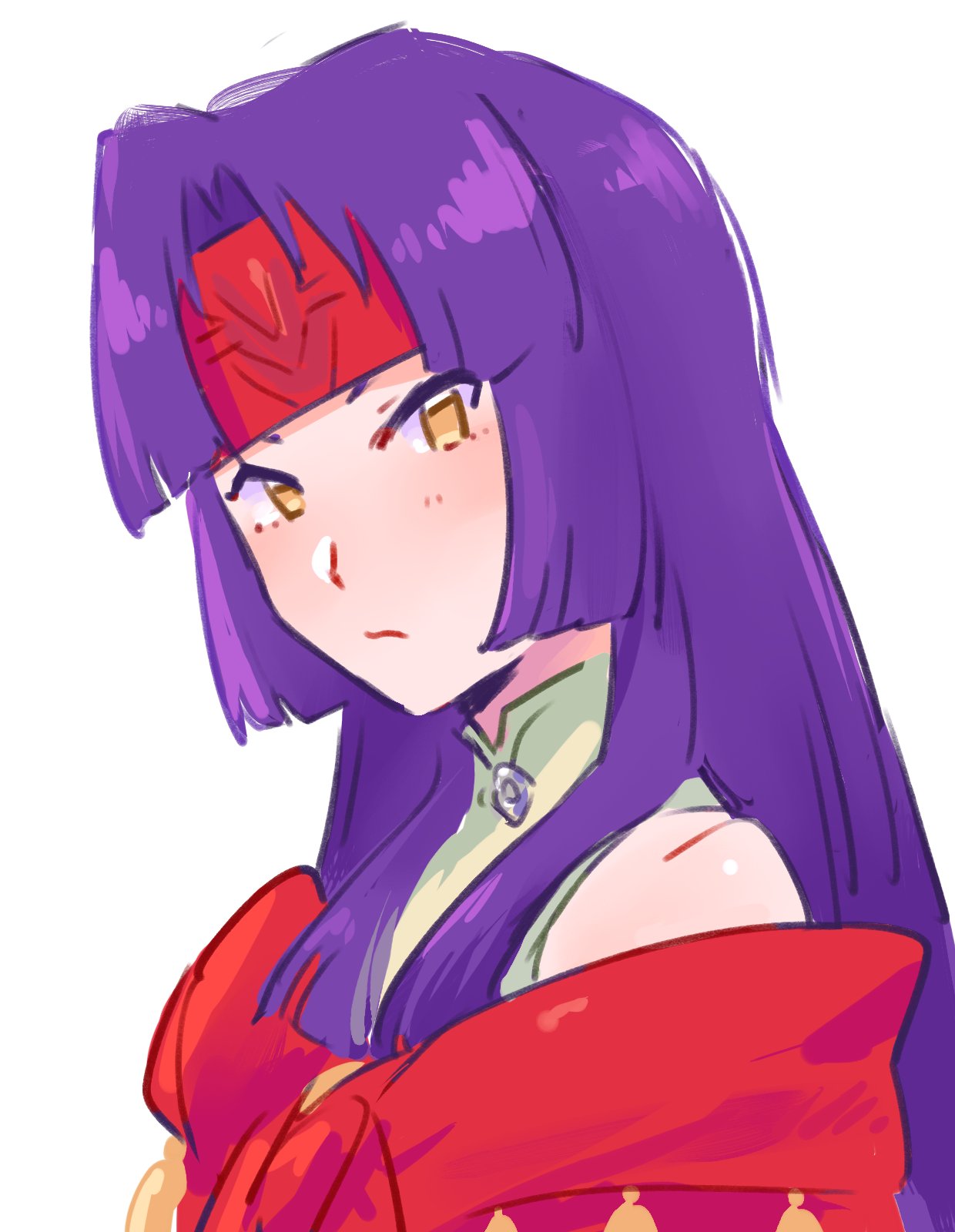 1girl, closed_mouth, fire_emblem, fire_emblem:_radiant_dawn, from_side, headband, herdwicoco, highres