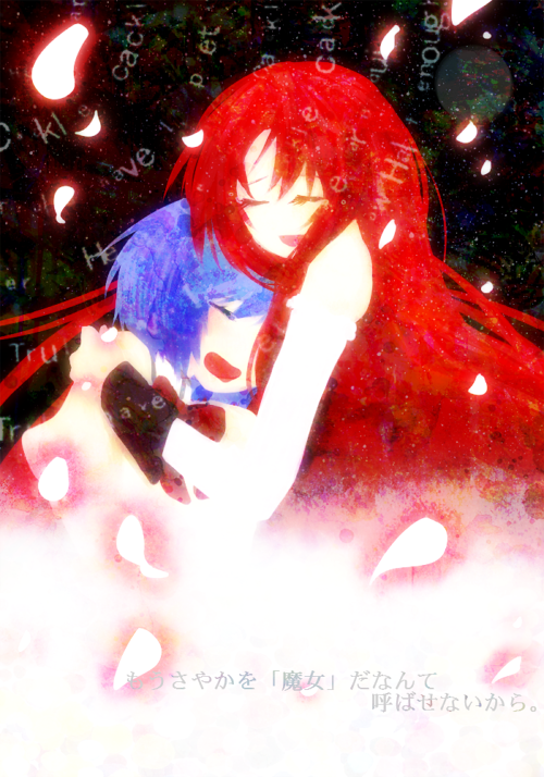 alternate_hairstyle, blue_hair, closed_eyes, eyes_closed, hotmilkice, hug, ice_(aitsugai), long_hair