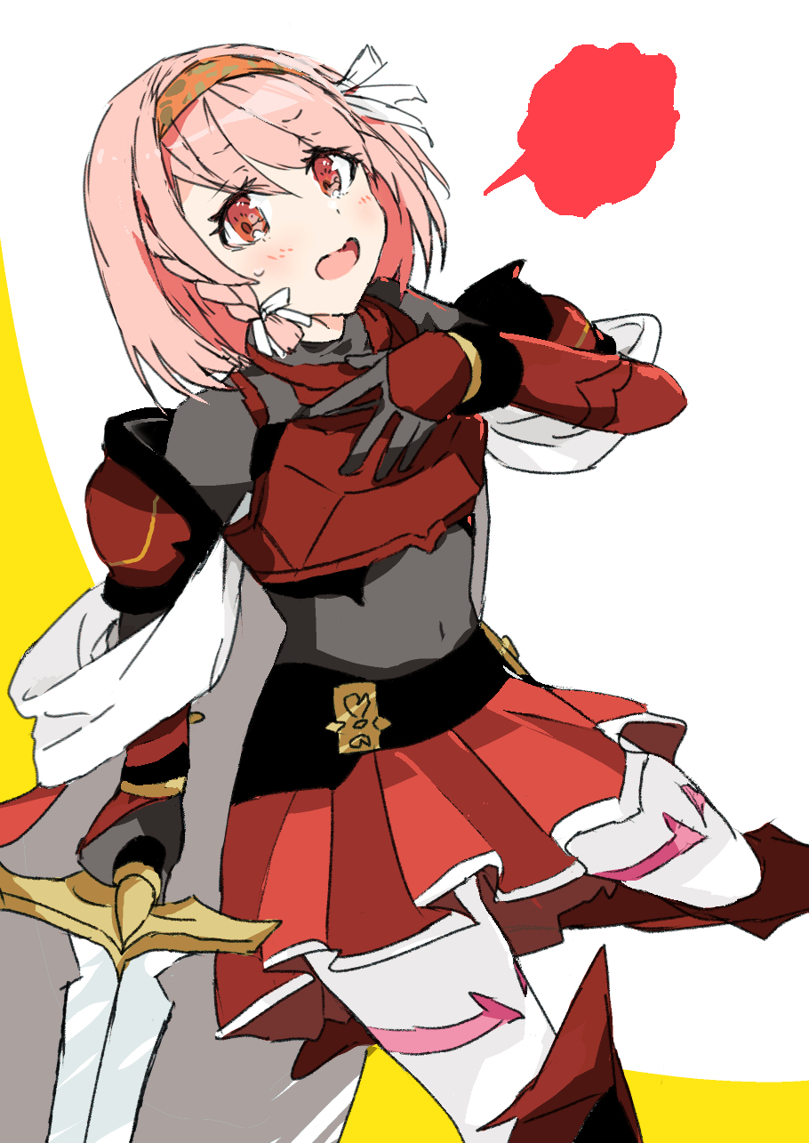 1girl, armor, braid, fire_emblem, fire_emblem_engage, grey_hairband, hair_ribbon, hairband