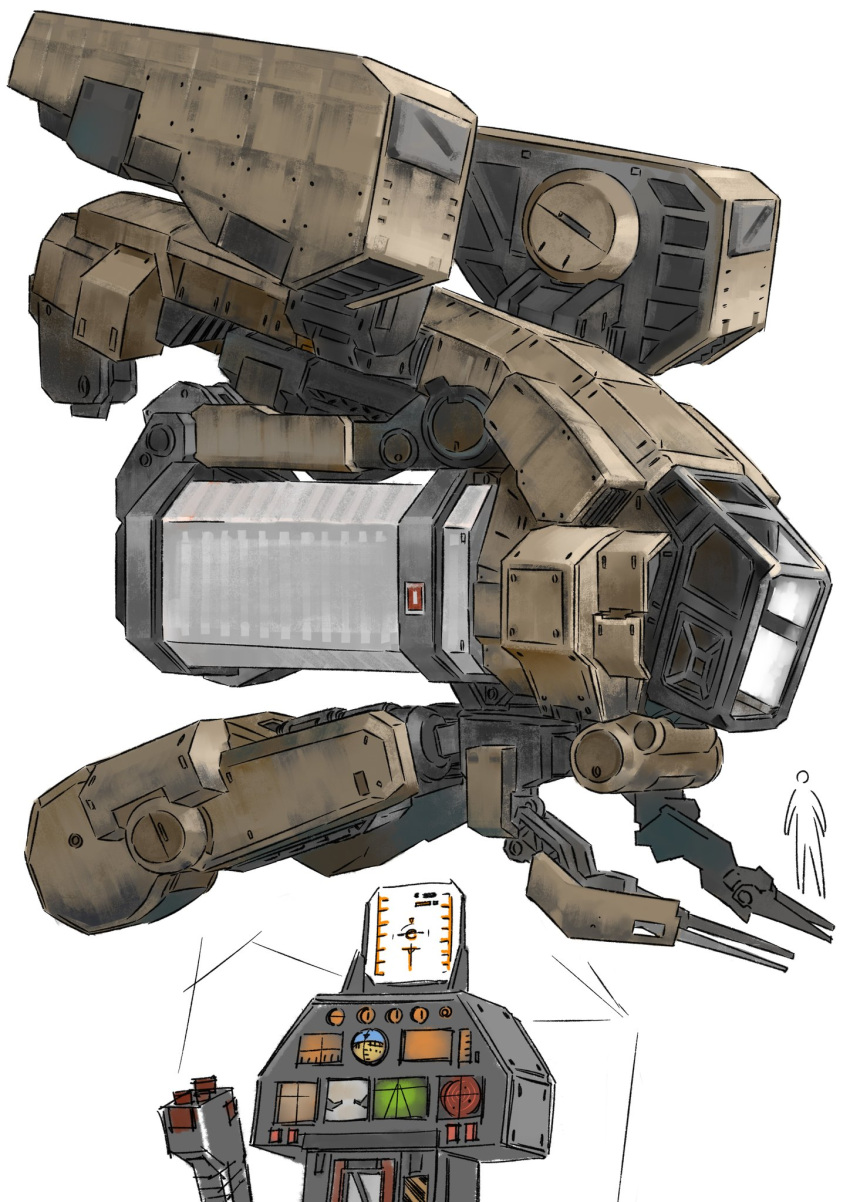 1other, cockpit, control_stick, ephe99261012, highres, machinery, mecha, mecha_focus