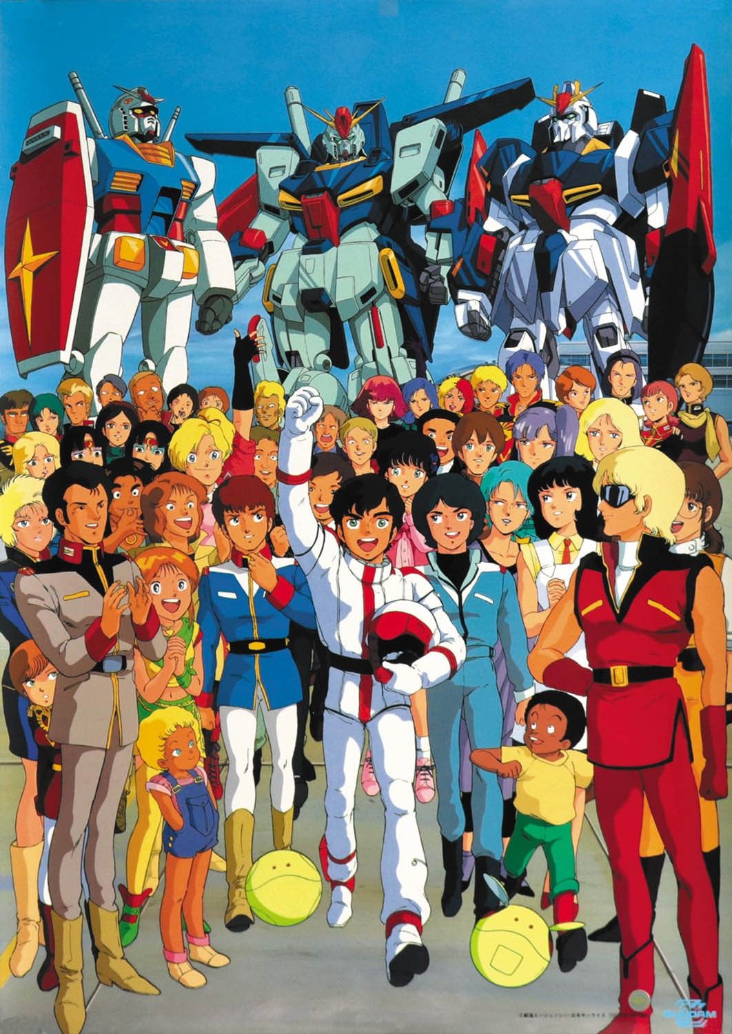 1970s_(style), 1980s_(style), 6+boys, 6+girls, absolutely_everyone, aeug, amuro_ray, artist_request