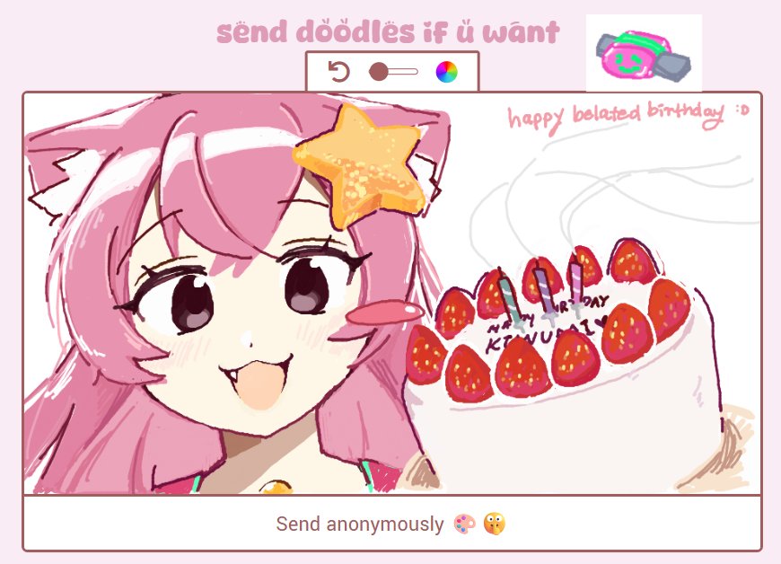 1girl, :3, :d, animal_ear_fluff, animal_ears, bee_swarm_stimulator, black_eyes, blush_stickers
