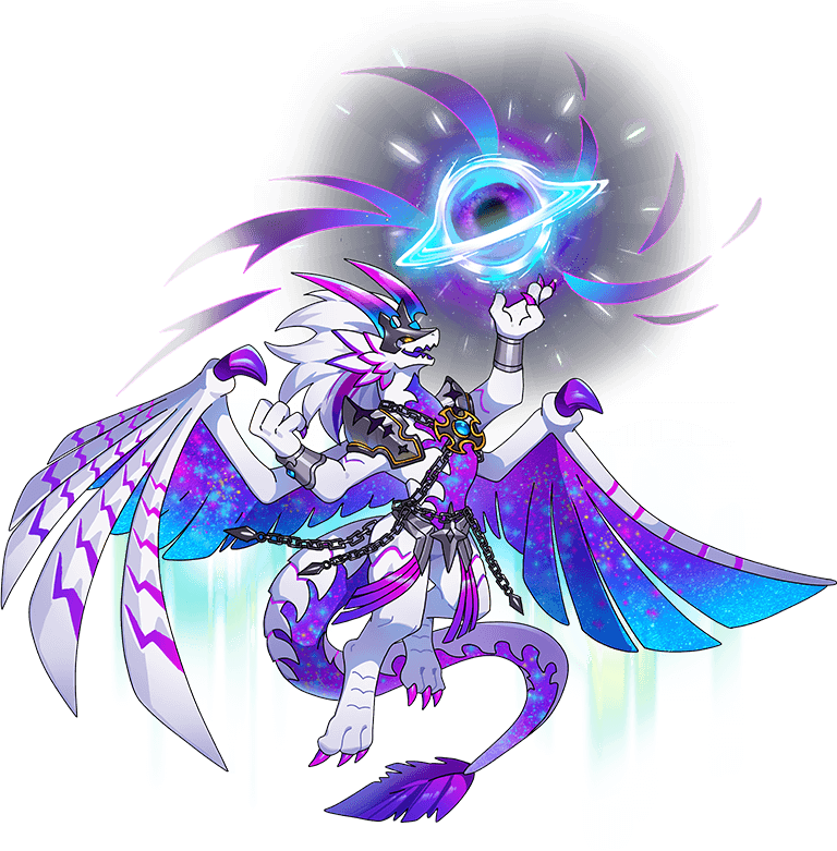 1other, armor, black_hole, bracer, chain, dragon, dragon_village_(series), dragon_village_collection, furry, game_cg, makara_(dragon_village), official_art, shoulder_armor, third-party_source, transparent_background, umbrakinesis, white_hair, yellow_eyes