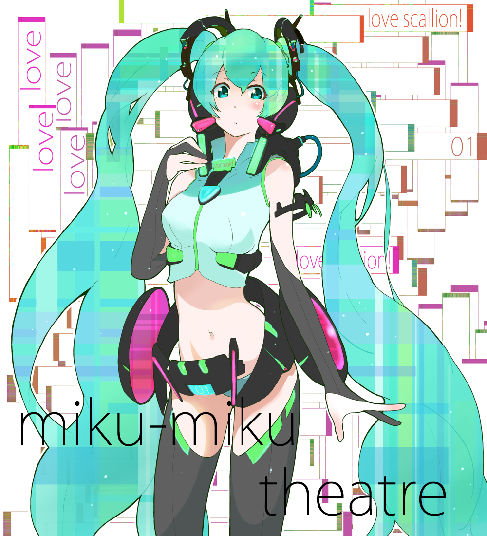 alternate_costume, aqua_eyes, aqua_hair, bridal_gauntlets, carlos_(artist), carlos_toshiki, face, hatsune_miku