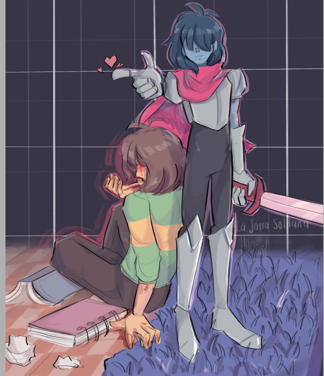 2021, 2d, 2others, ambiguous_gender, armor, armored_boots, artist_name, blue_hair