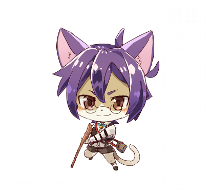 1boy, animal_ears, cat_boy, cat_ears, cat_tail, chibi, closed_mouth, furry