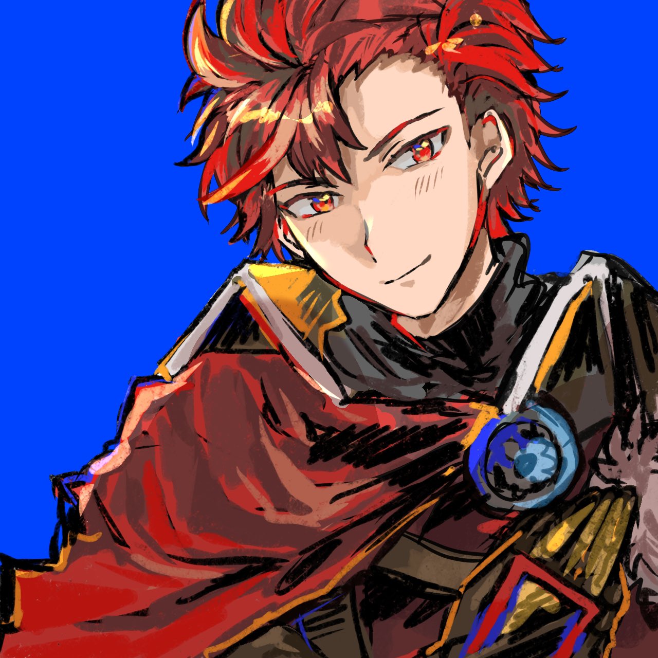 1boy, cape, diamant_(fire_emblem), fire_emblem, fire_emblem_engage, highres, looking_at_viewer, male_focus