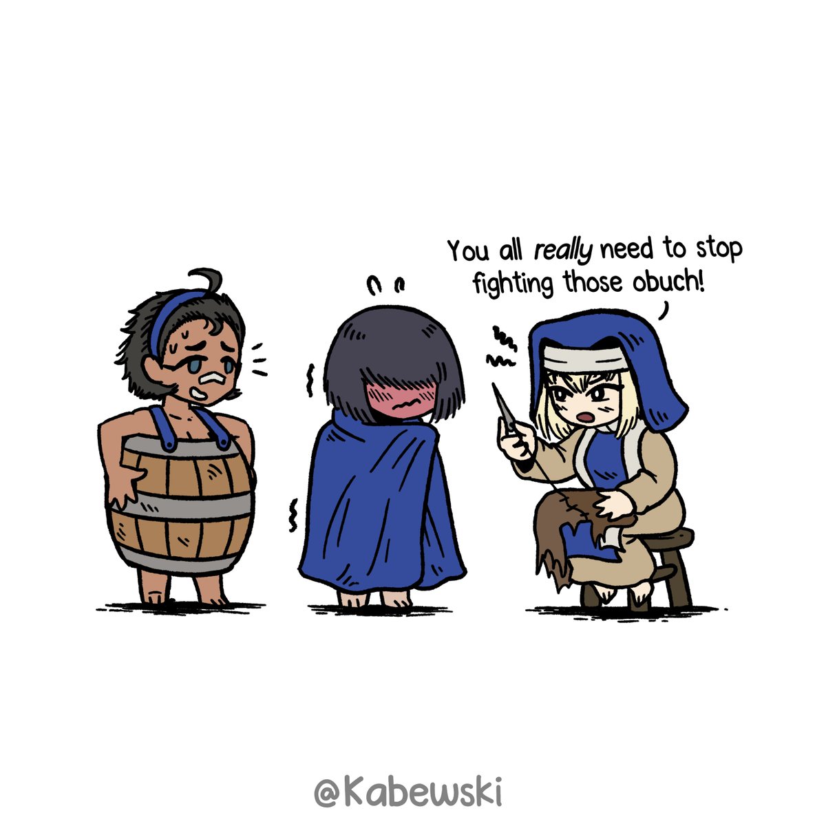 3girls, age_of_empires_(series), age_of_empires_ii, artist_name, blush, english_text, highres, kabewski