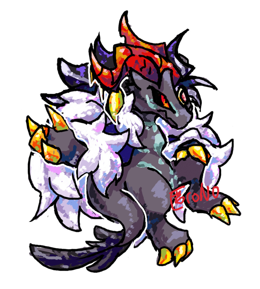 1other, black_sclera, colored_sclera, commentary_request, dragon, dragon_village_(series), dragon_village_collection, furry