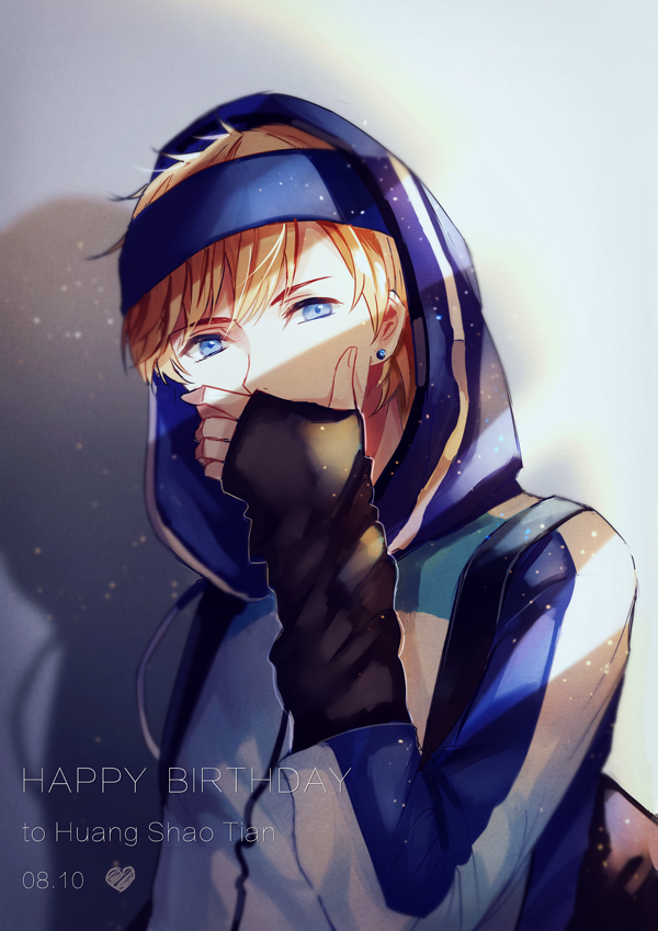 1boy, aguaaaaaa, backpack, bag, black_bag, blonde_hair, blue_eyes, blue_headband