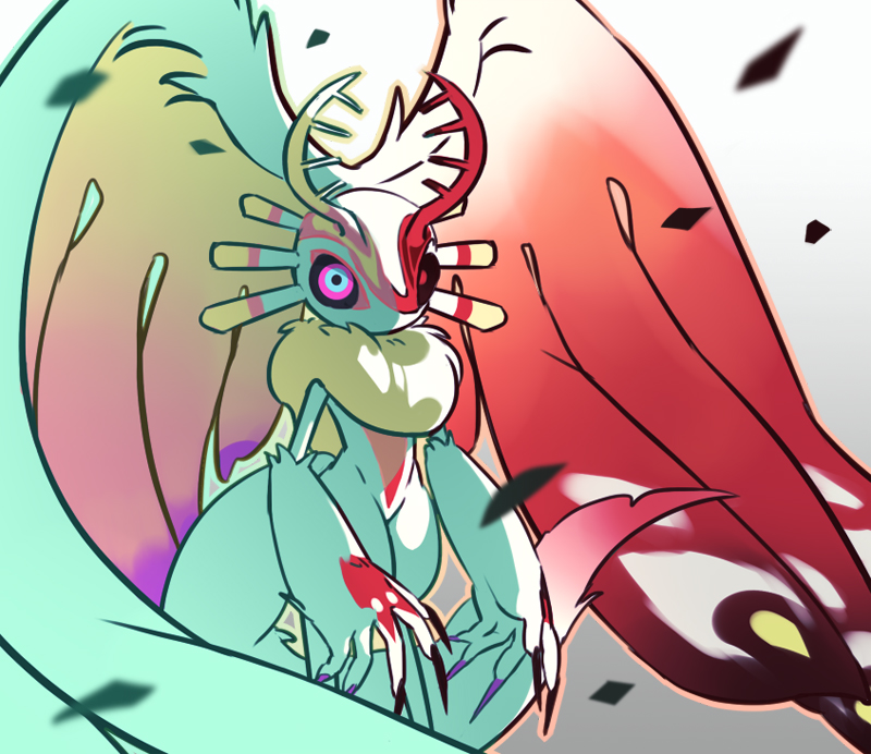 0olqplo0, antlers, black_sclera, chaos_elfilis, claws, colored_sclera, fecto_elfilis, furry