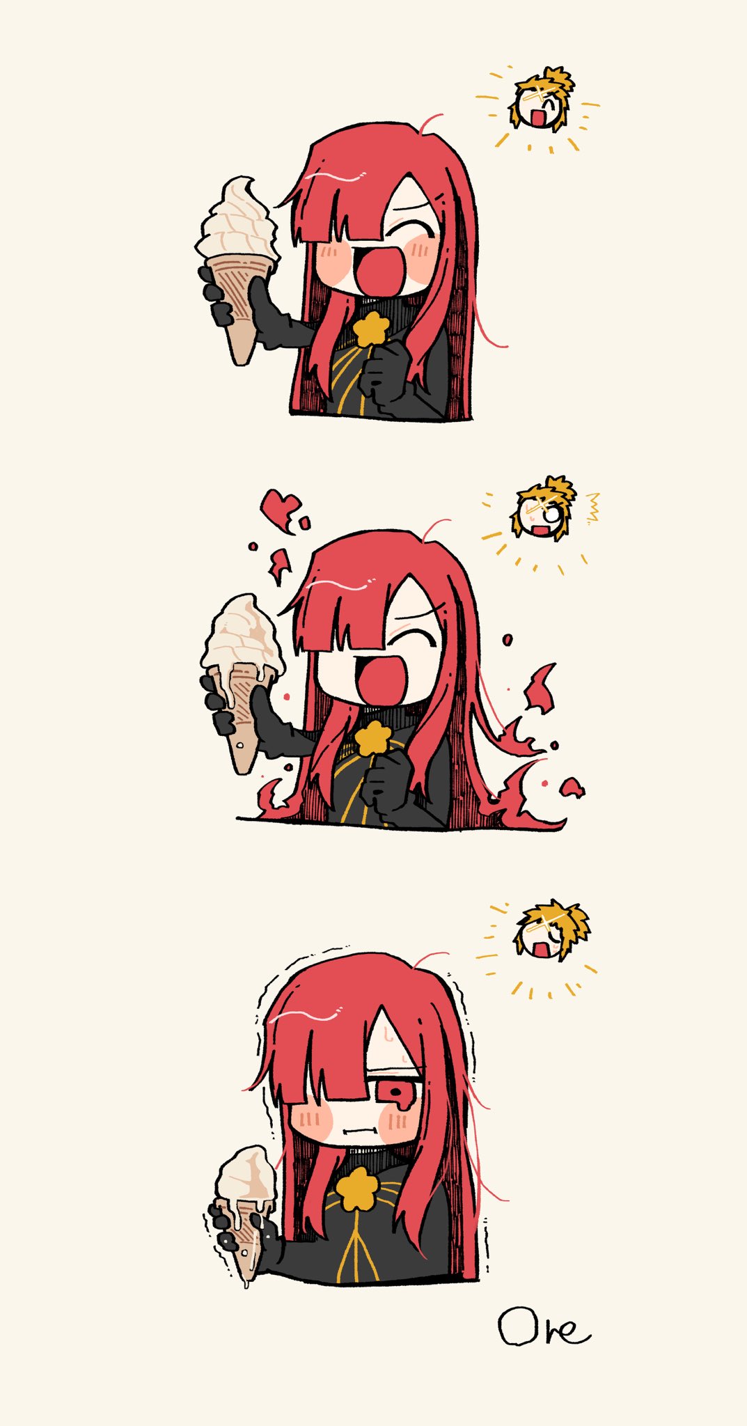 1boy, 1girl, closed_eyes, closed_mouth, crest, family_crest, fate/grand_order, fate_(series)