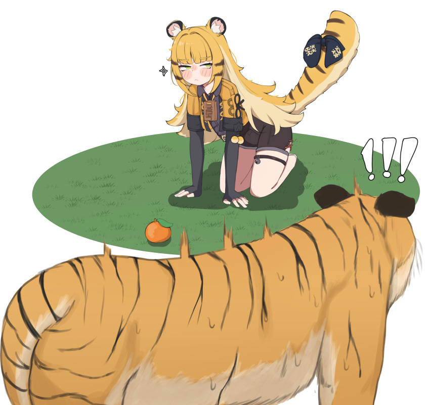 !, !!, :<, amulet, animal, animal_ear_fluff, animal_ears, blush