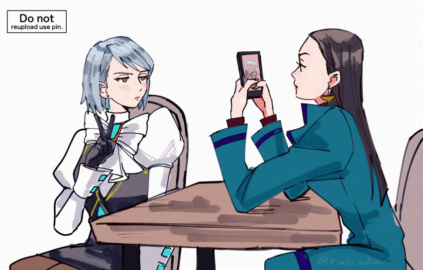 2girls, ace_attorney, ace_attorney_investigations, ace_attorney_investigations:_miles_edgeworth, ascot, black_dress, black_gloves, black_hair