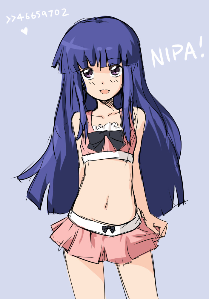 blue_hair, drawfag, english, face, furude_rika, halter_top, halterneck, higurashi_no_naku_koro_ni