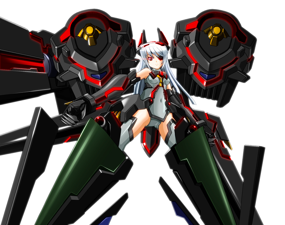 bodysuit, chouzetsu_yarou, eyepatch, infinite_stratos, laura_bodewig, long_hair, mecha, mecha_musume