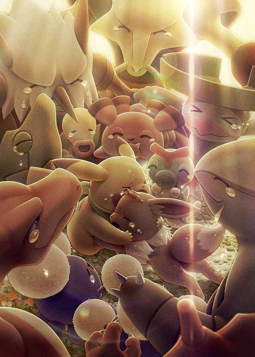 absurdres, alakazam, bellsprout, caterpie, charizard, claws, closed_eyes, closed_mouth