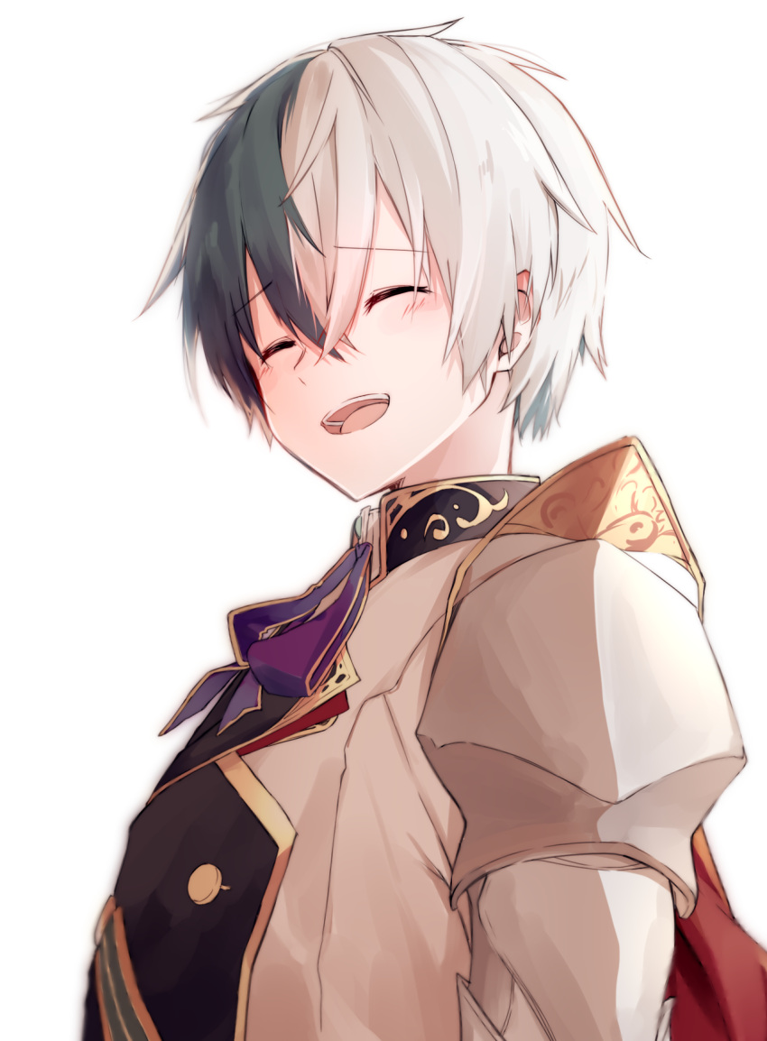 1boy, aqua_hair, cape, closed_mouth, ex_(grimms_notes), ex_(repage)_(grimms_notes), grimms_notes, highres