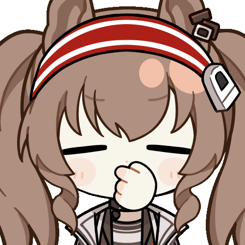 1girl, angelina_(arknights), animal_ears, animated, animated_gif, arknights, black_choker, brown_hair
